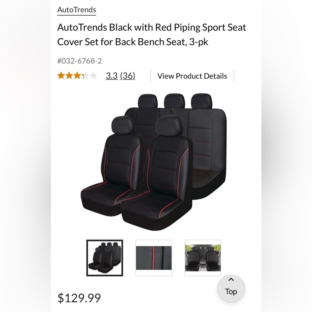 Premium Leather Seat Cover Set